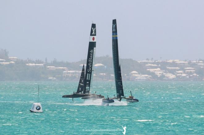 SoftBank Team &  Artemis Racing - America's Cup 2017 © www.AdventuresofaSailorGirl.com